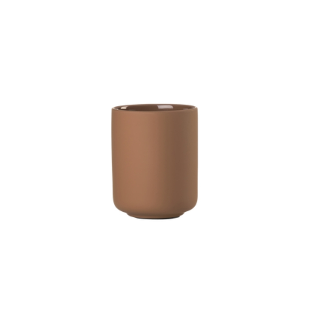 Ume Diş Fırçası Kupası Terracotta Renk 10,3 cm - Çap:8,3 cm - Zone Denmark