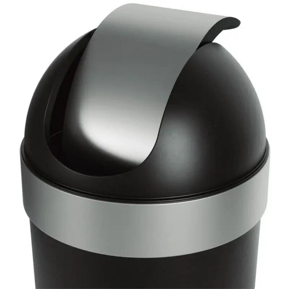 Venti Can Çöp Kovası Siyah/Nikel Mat 62 Lt - Umbra