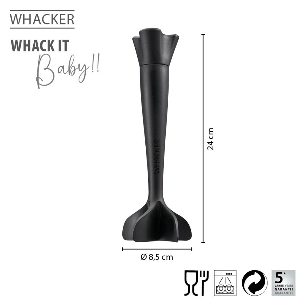 Whacker Evrensel Doğrayıcı Siyah 24 Cm - Gefu