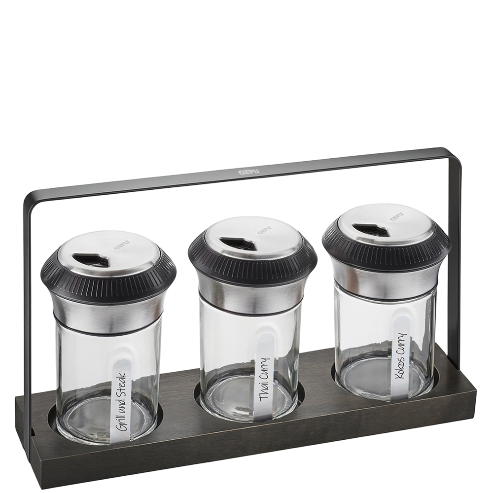 X-Plosıon 3'Lü Baharat Ve Bitki Çalkalayıcı Seti 23,9x6,7x14,7 cm - Gefu