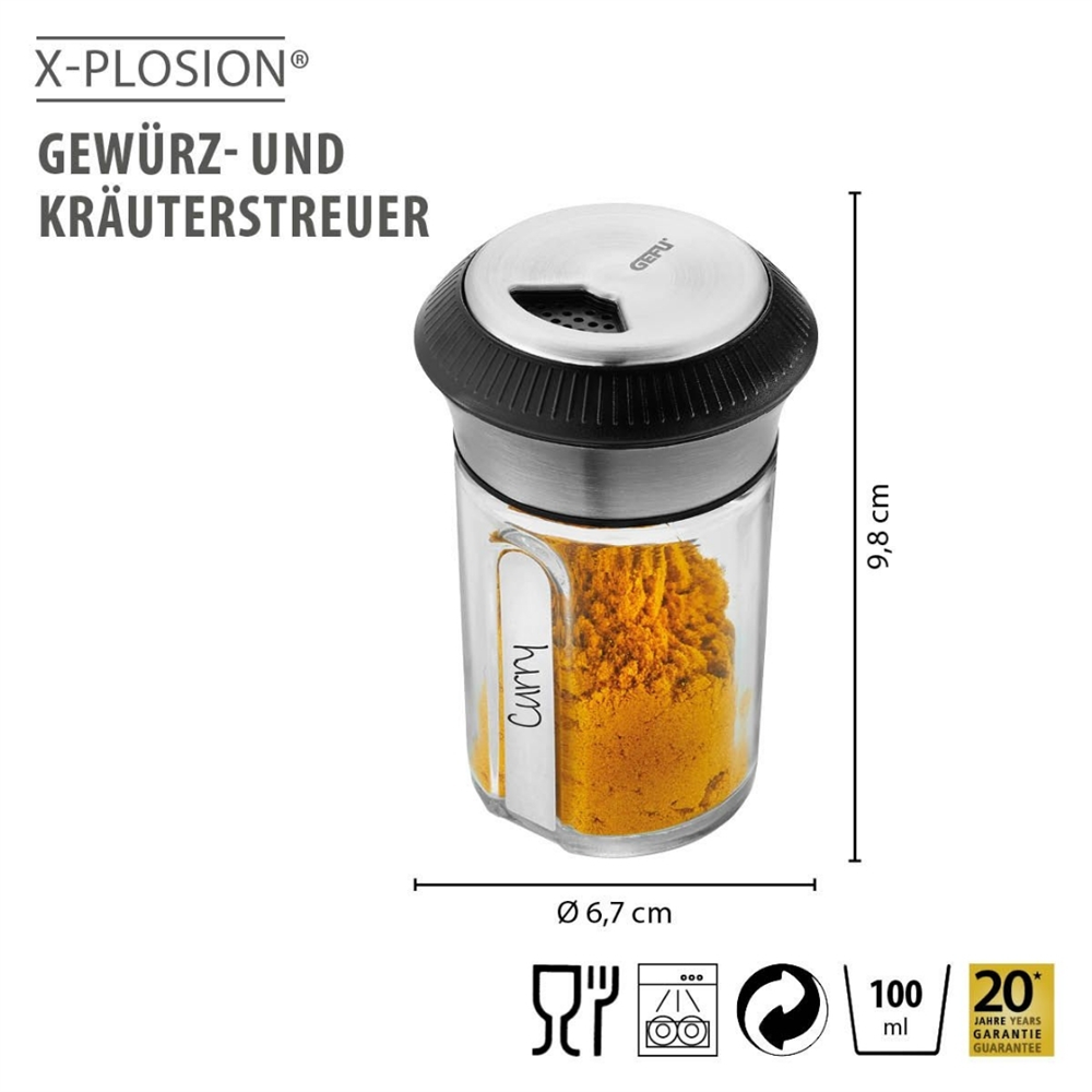 x-Plosıon Baharat Ve Bitki Çalkalayıcı 9,8 cm - Gefu