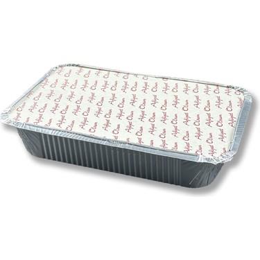 Alüminyum Tabak 1000 gr Kapaklı Dikdörtgen – 100'lü Paket
