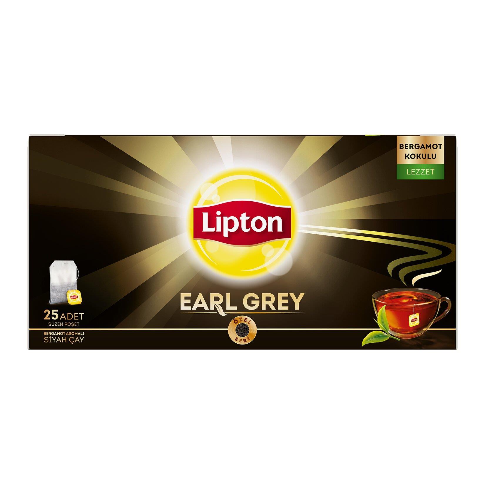 Lipton Earl Grey Bardak Poşet Çay 25'li
