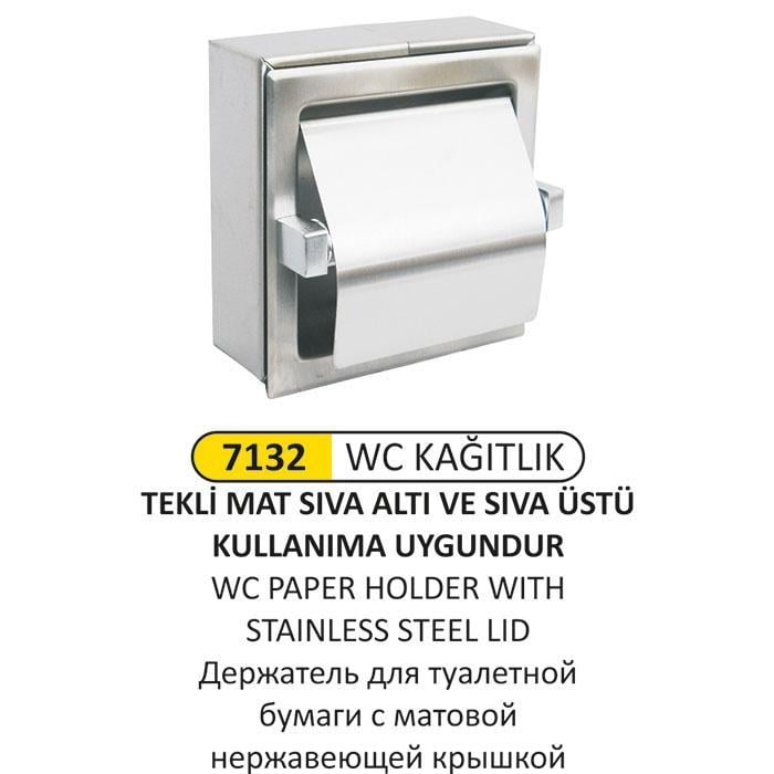MAT PASLANMAZ WC KAĞITLIĞI