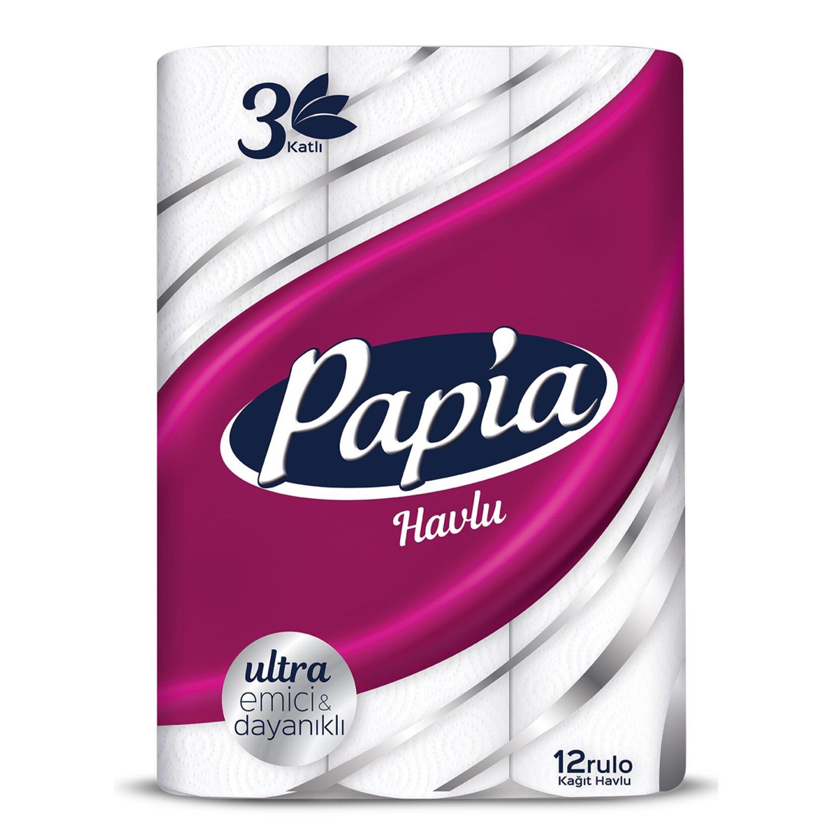 Papia Havlu 12'li 3 Katlı