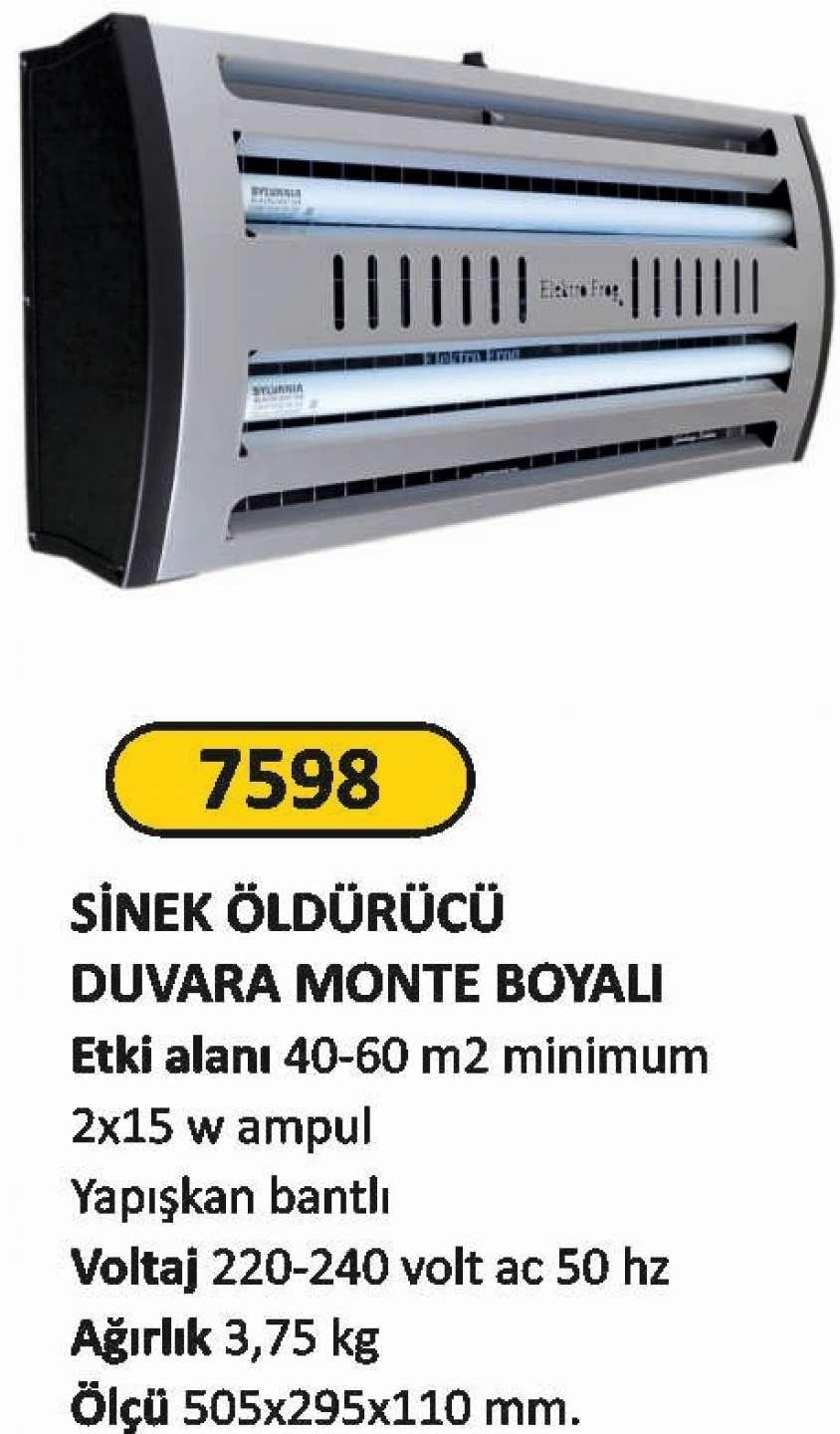 SİNEK ÖLDÜRÜCÜ DUVARA MONTE BOYALI