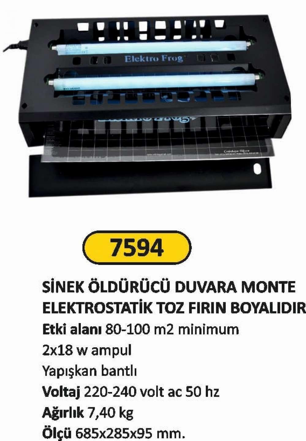 SİNEK ÖLDÜRÜCÜ DUVARA MONTE BOYALI