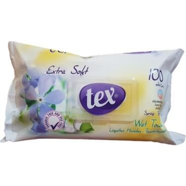 TEX EXRTA SOFT ISLAK MENDİL 100'lü 