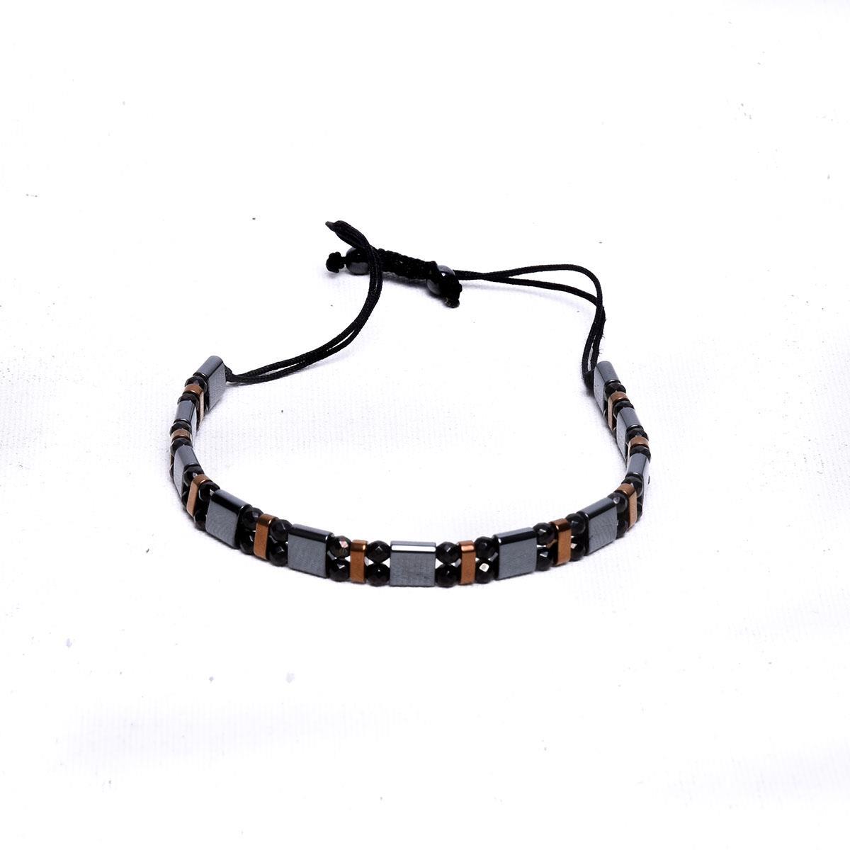 BileklikJDTI1916 JANTİ BİLEKLİK HEMATİT MAKROME İPJanti