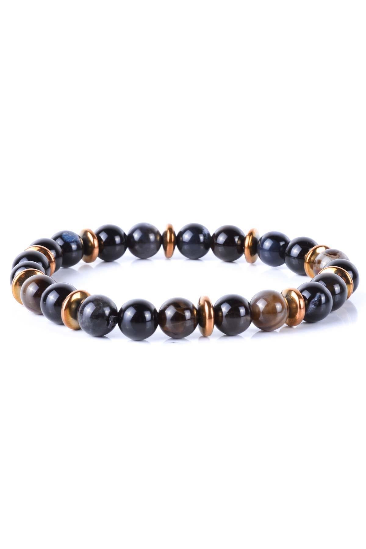 BileklikJANTİ DOĞALTAŞ BİLEKLİK AKİK HEMATİT ERKEK HEDİYEJanti