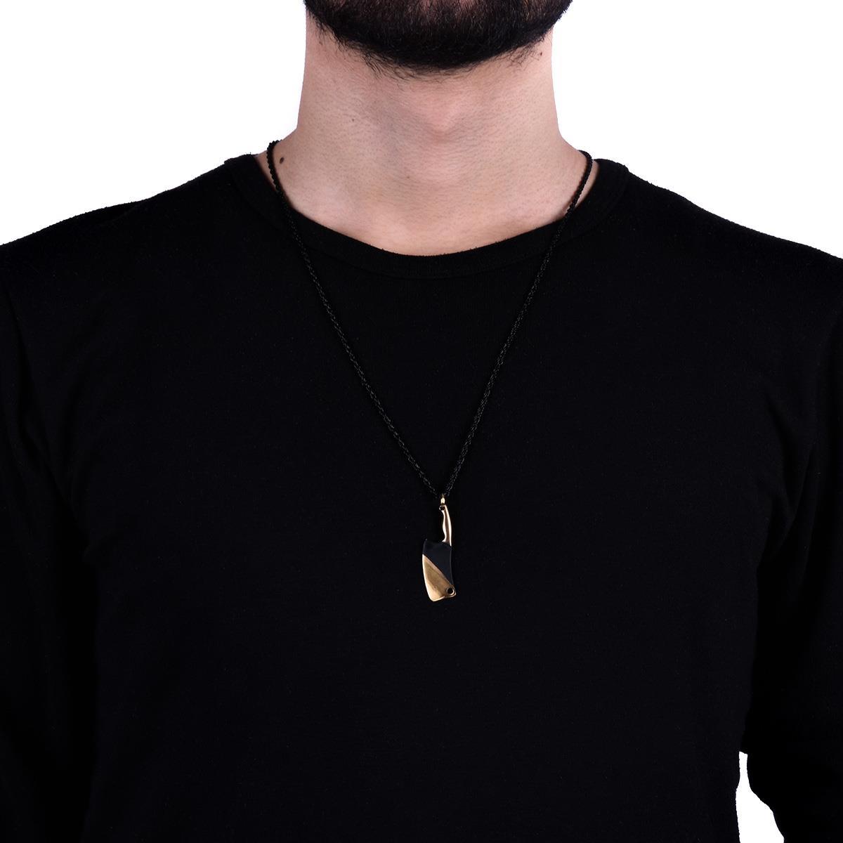 KolyeJKMA19045 JANTİ KOLYE ÇELİK SATIR FİGÜRLÜJanti