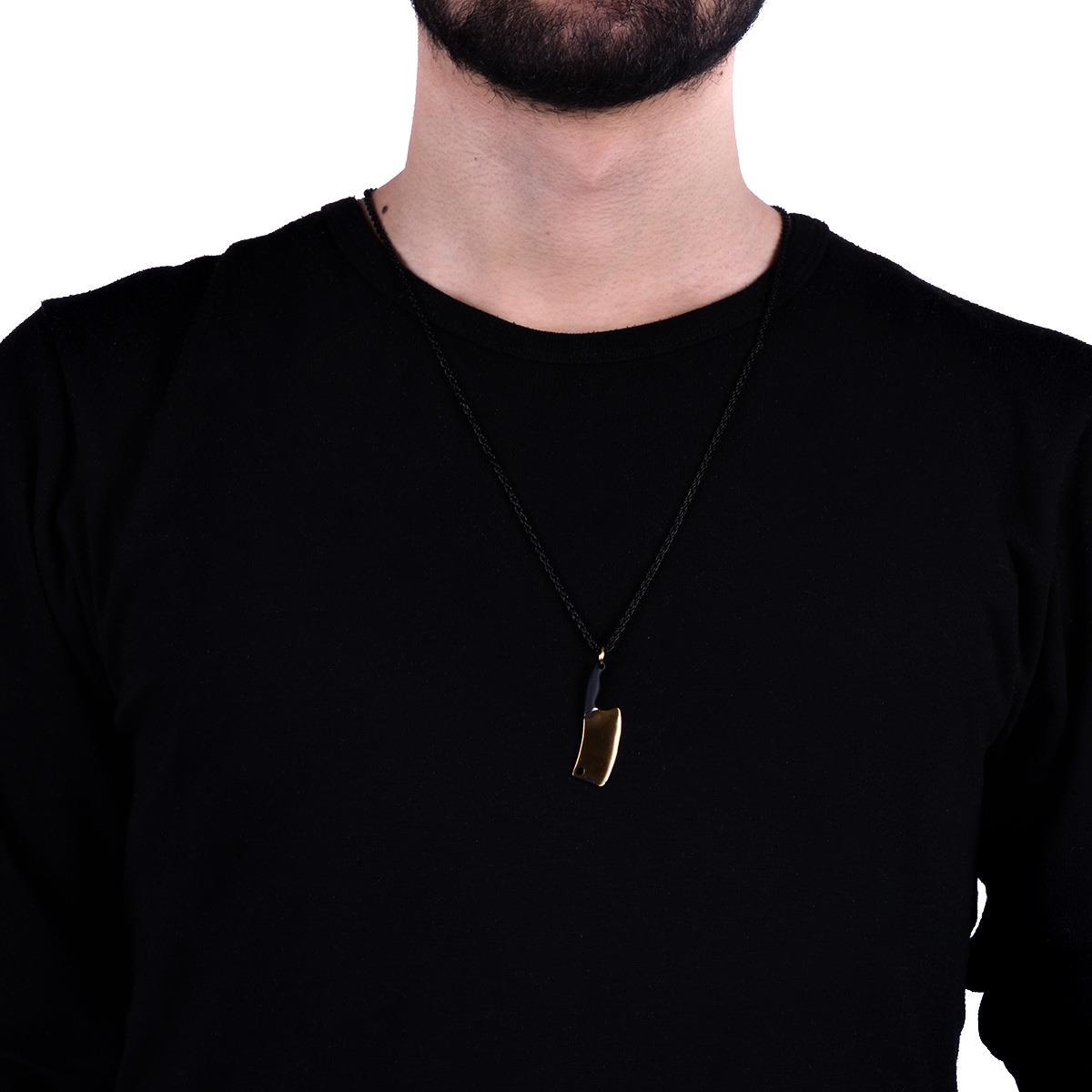 KolyeJKMA19045 JANTİ KOLYE ÇELİK SATIR FİGÜRLÜJanti