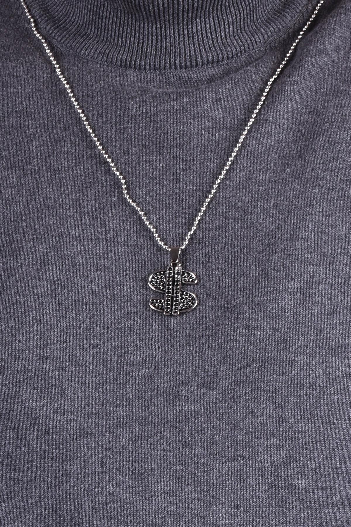 KolyeJKMA20011 JANTİ KOLYE DOLAR FİGÜRLÜJanti