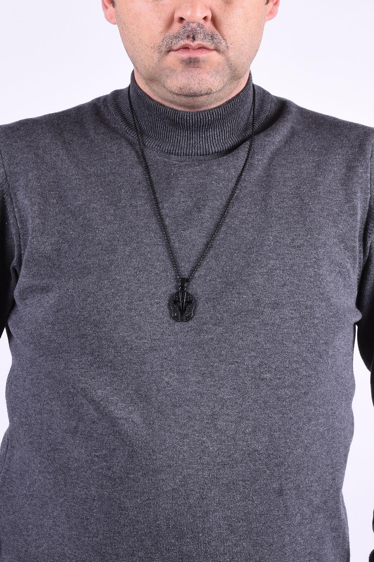 KolyeJKMA20014 JANTİ KOLYE MİĞFER YÜZÜ FİGÜRLÜJanti