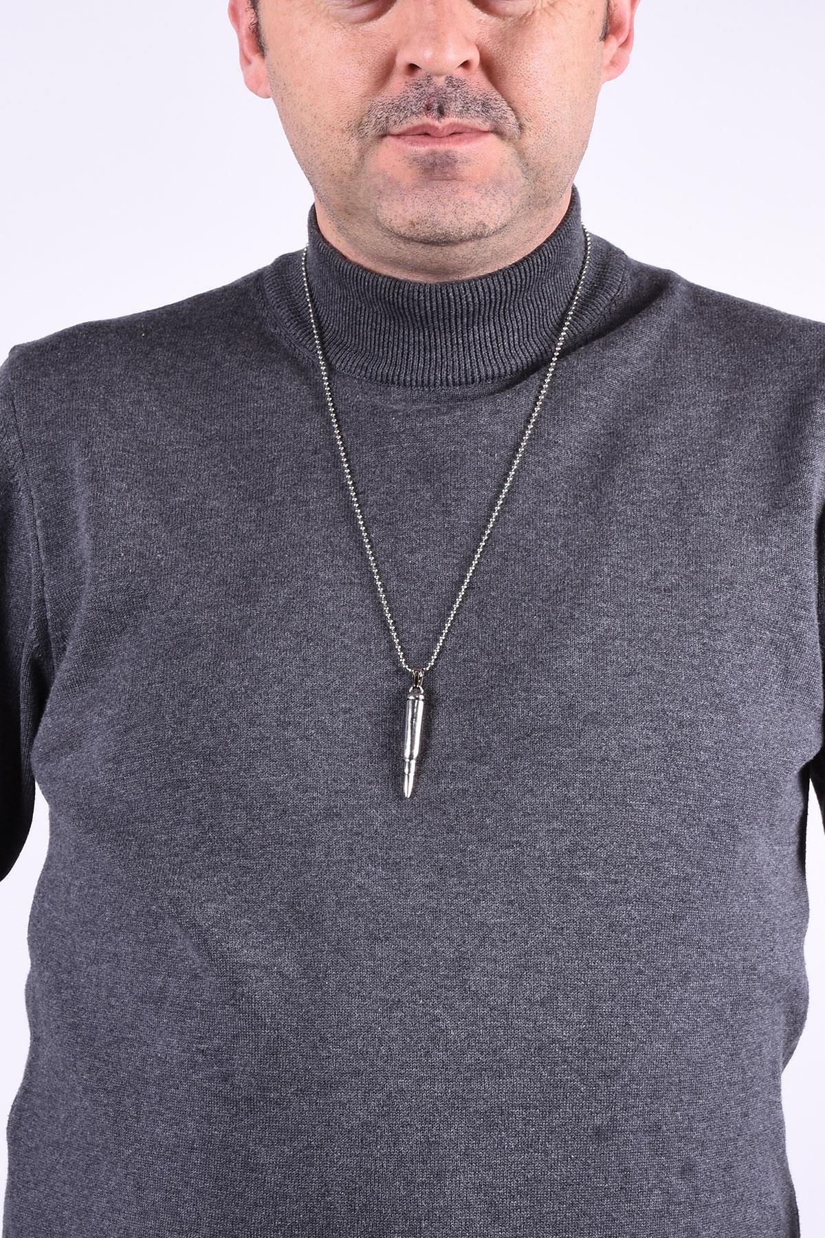 KolyeJKMA20017 JANTİ KOLYE GÜMÜŞ RENK KURŞUN FİGÜRLÜJanti