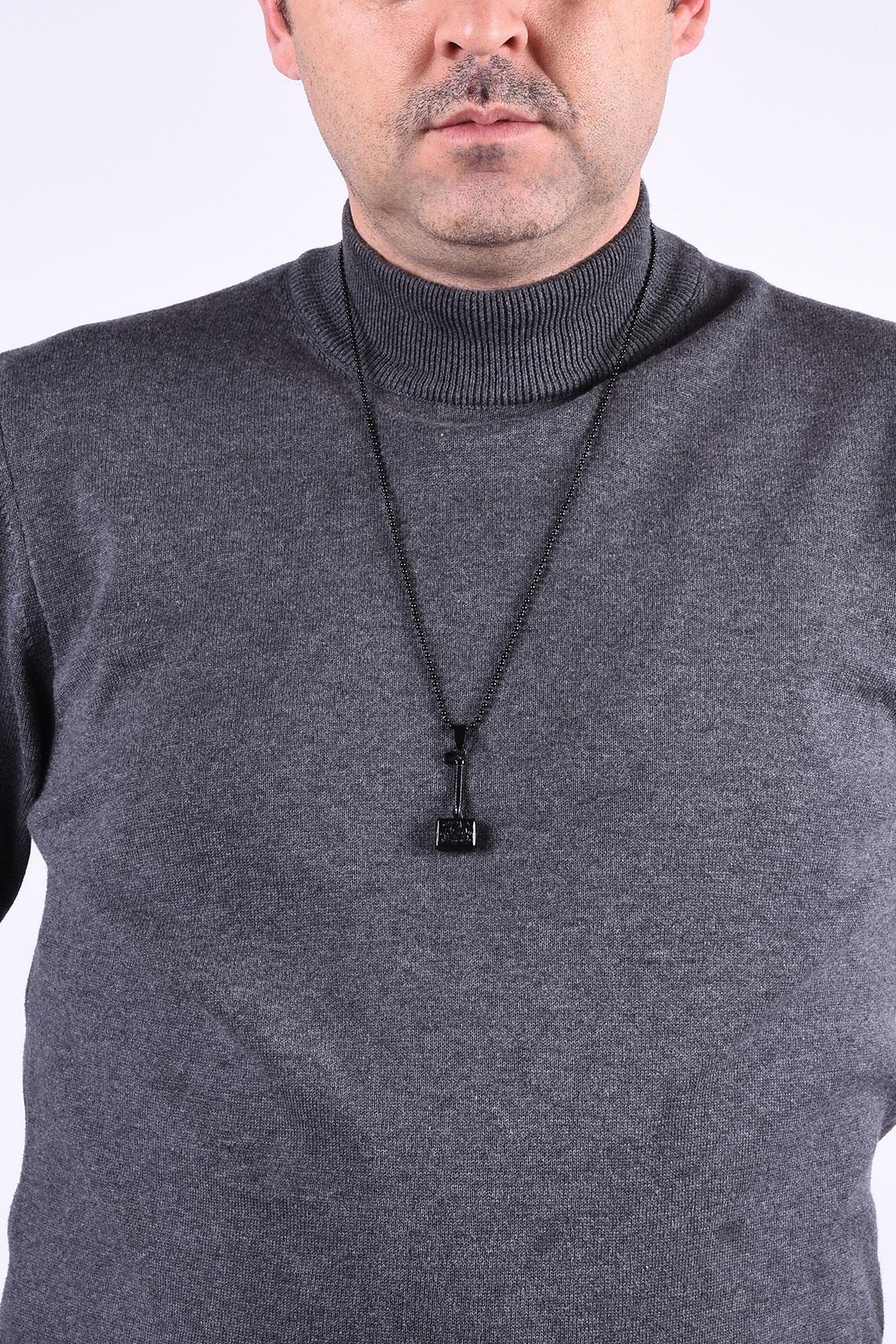 KolyeJKMA20027 JANTİ SİYAH RENK THOR ÇEKİCİ FİGÜRLÜJanti