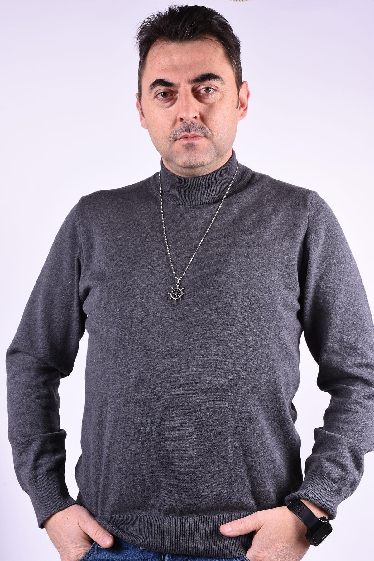 KolyeJKMA20036 JANTİ GÜMÜŞ RENK GEMİ DÜMENİ FİGÜRLÜJanti