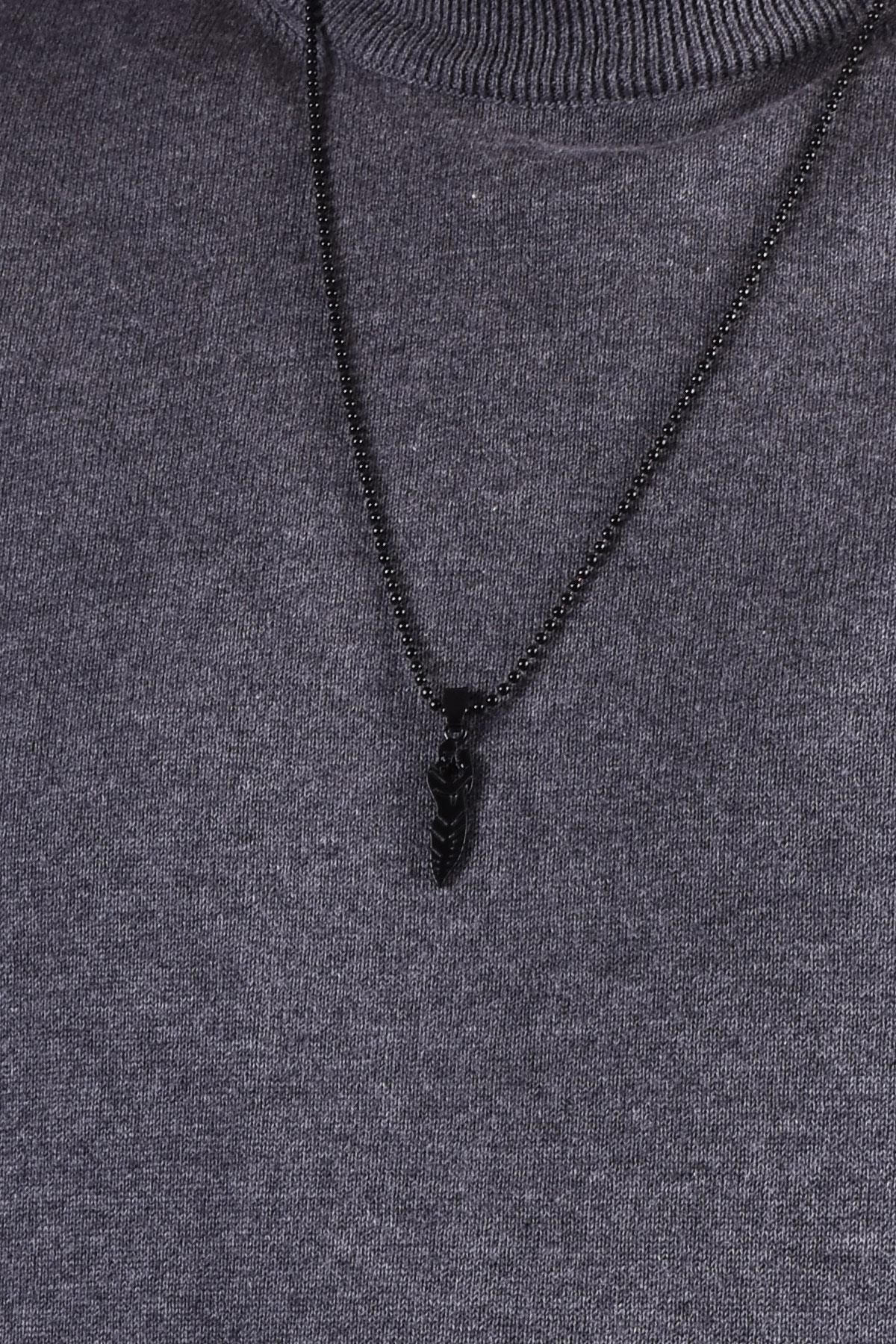 KolyeJKMA20048 JANTİ SİYAH RENK AŞKLA SARILAN KADIN ERKEK FİGÜRLÜJanti