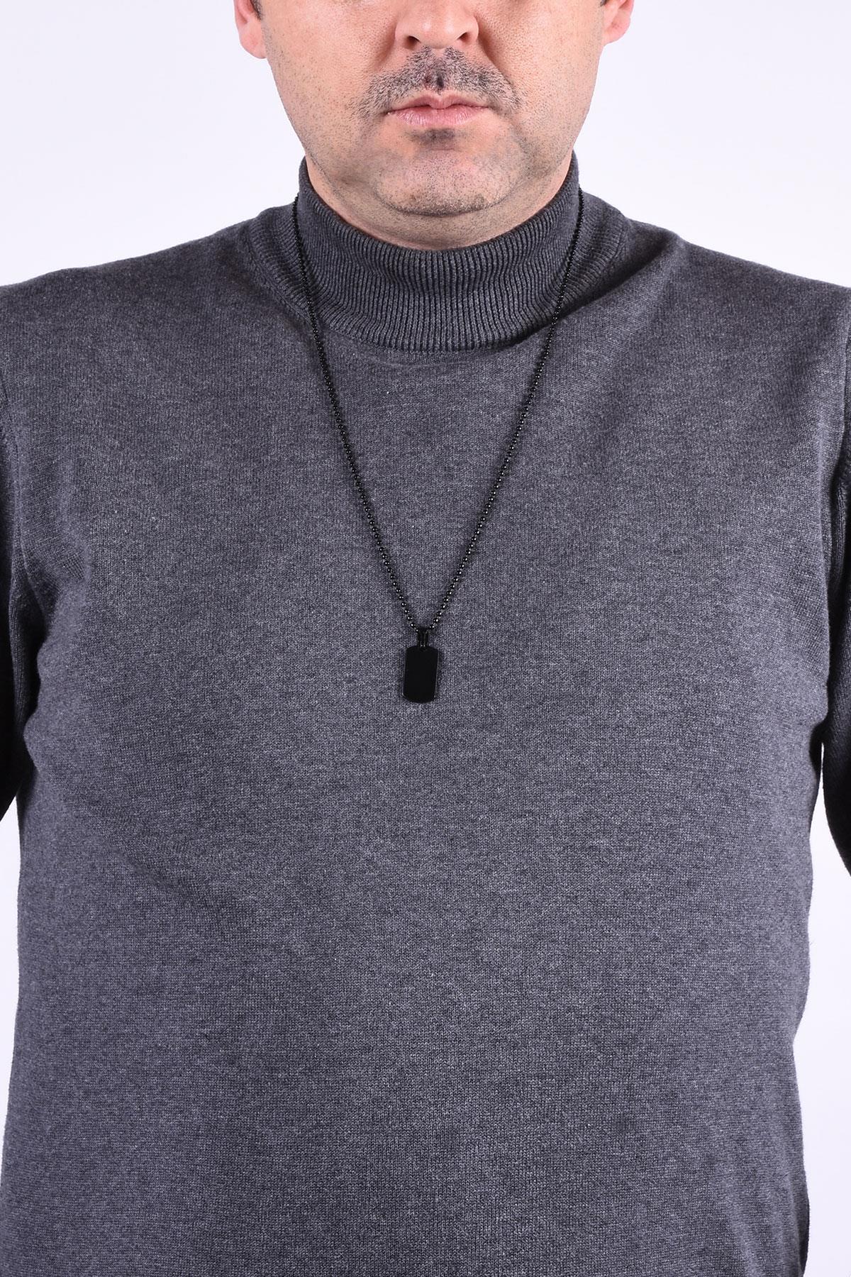 KolyeJKMA20049 JANTİ SİYAH RENK KÜÇÜK TABLET FİGÜRLÜJanti