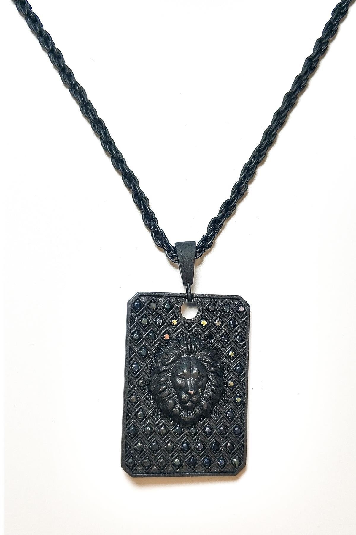 KolyeJKMA21002 JANTİ KOLYE ASLAN FİGÜRLÜ TABLETJanti