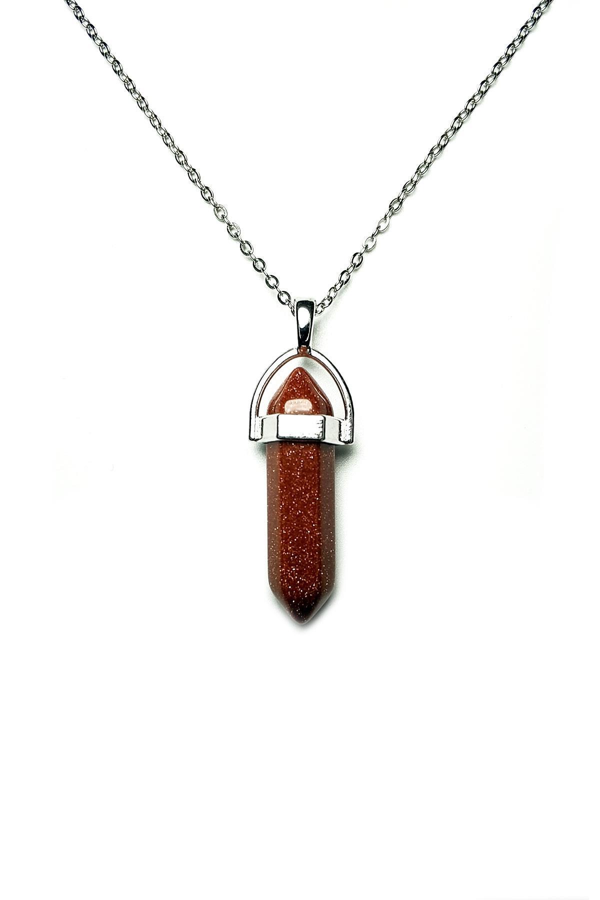 Çelik KolyeJKMA21025 ÇELİK ZİNCİRLİ YILDIZTAŞI DOĞALTAŞ ÇİVİ KOLYEJanti