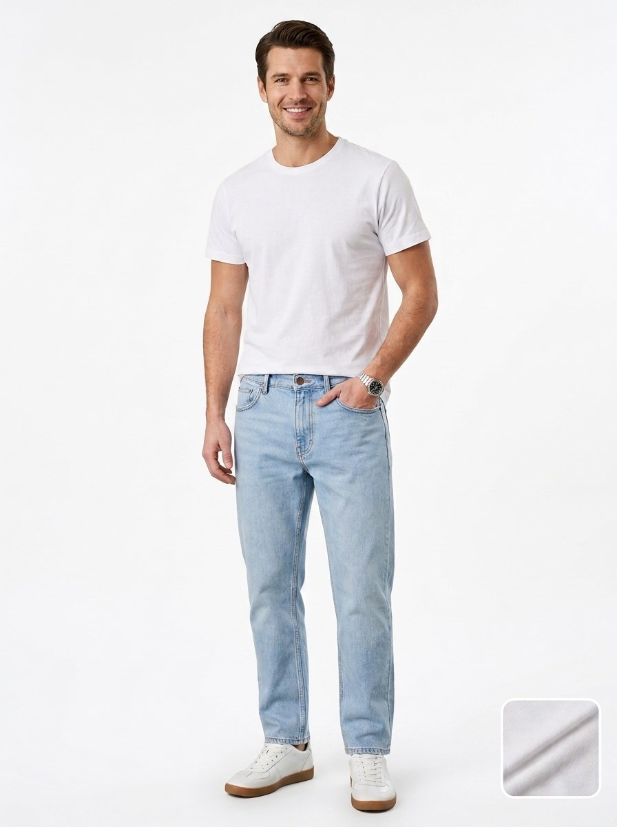 T-ShirtJOYT22001 O YAKA TİŞÖRT REGULAR FIT %100 PAMUK COMPACK PENYEJanti