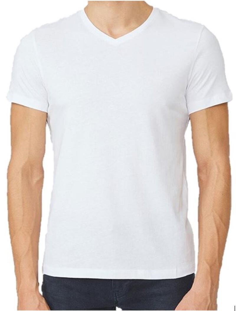 T-ShirtJOYT22002 V YAKA TİŞÖRT REGULAR FIT %100 PAMUK COMPACK PENYEJanti