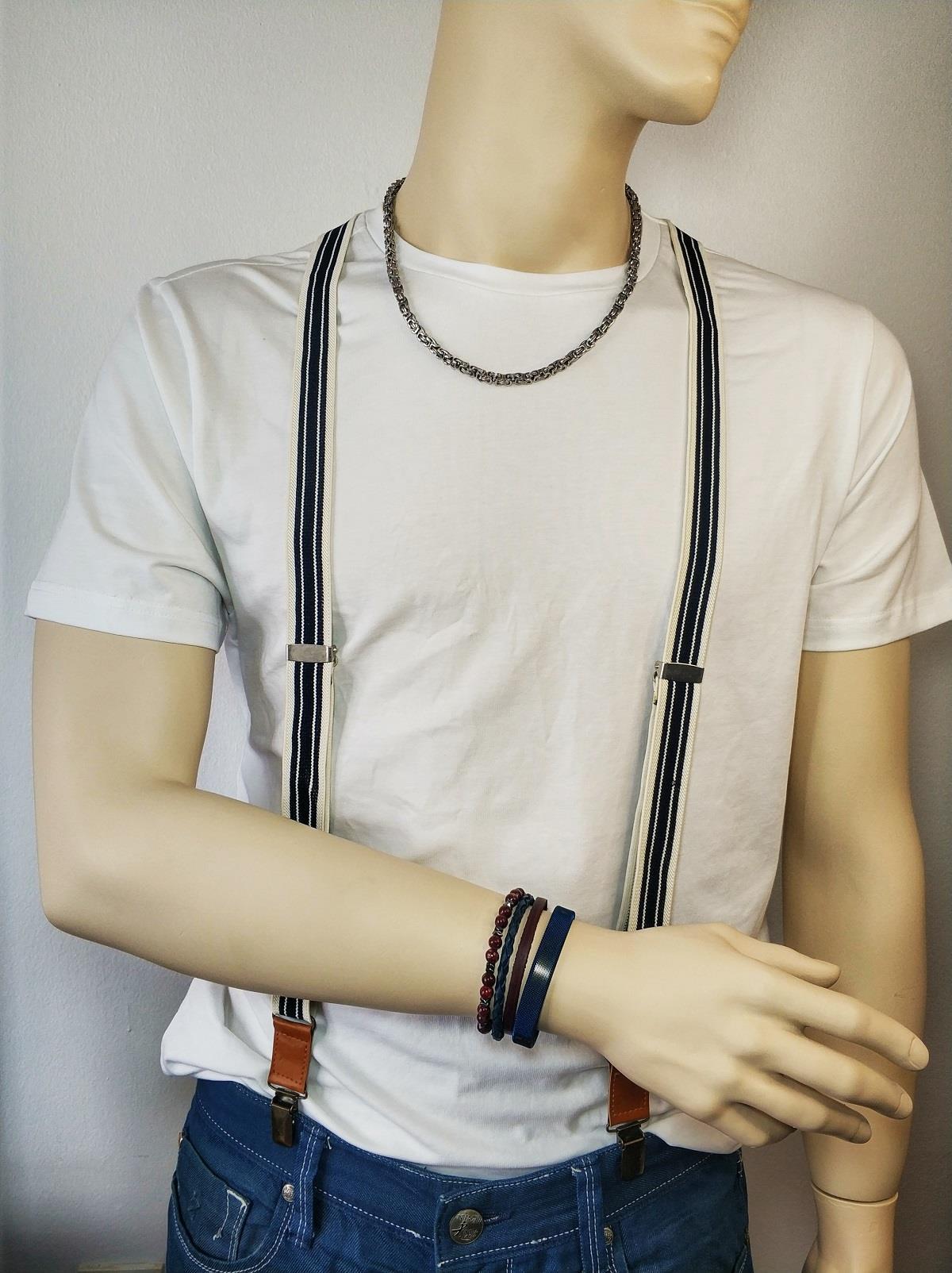 Pantolon AskısıJTAW22PS0004 JANTİ PANTOLON ASKISI UNISEX 2,5 CM BALIKSIRTI DERİ MALZEMELİ METAL APARATLIJanti