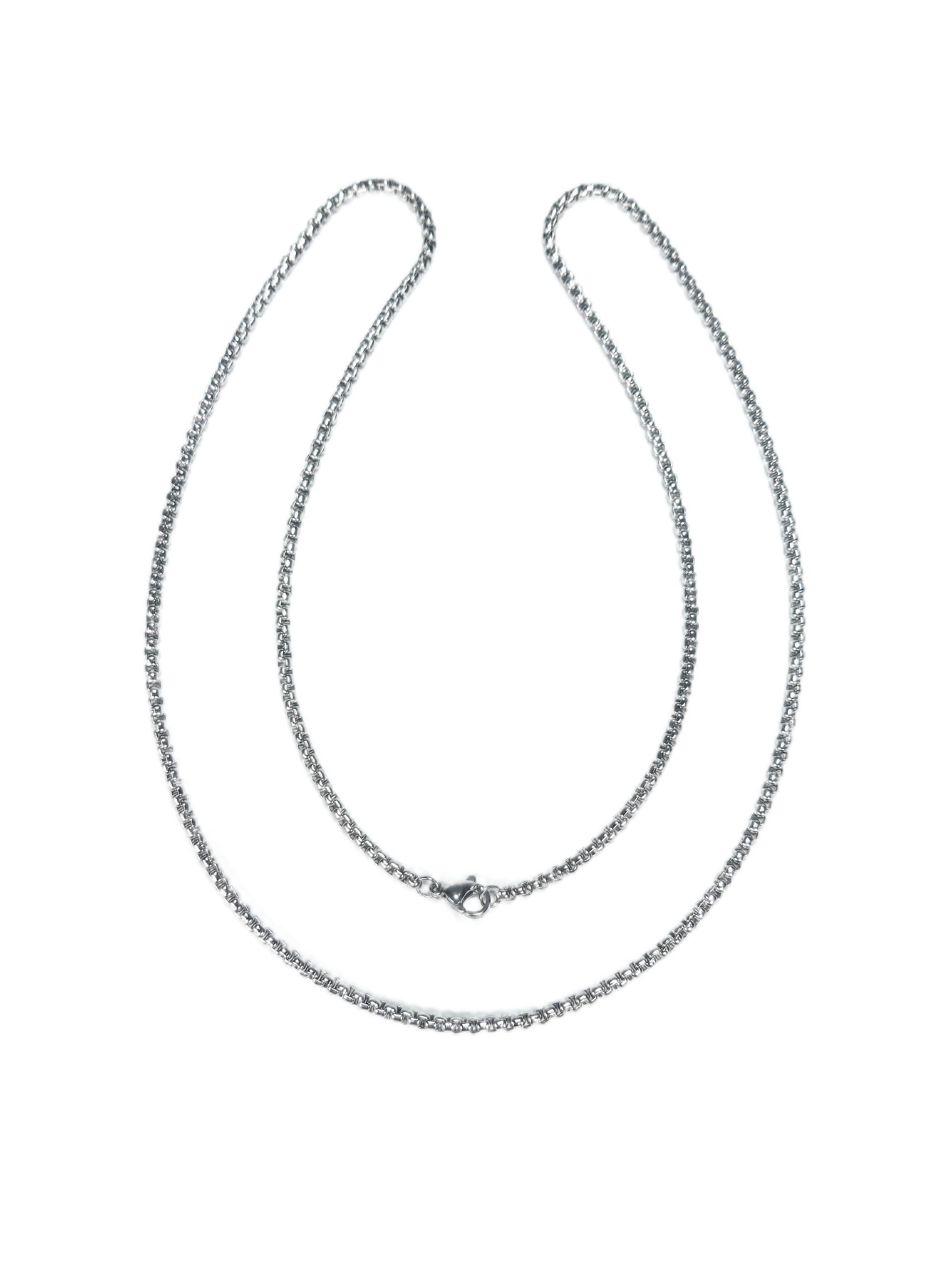 Çelik KolyeJTAW23ÇEK1076 PASLANMAZ ÇELİK KOLYE ZİNCİRİ ZEUS GEÇMELİ MODEL 2 MM 65 CM PASLANMAZ RENK ATMAZ GARANTİLİJanti