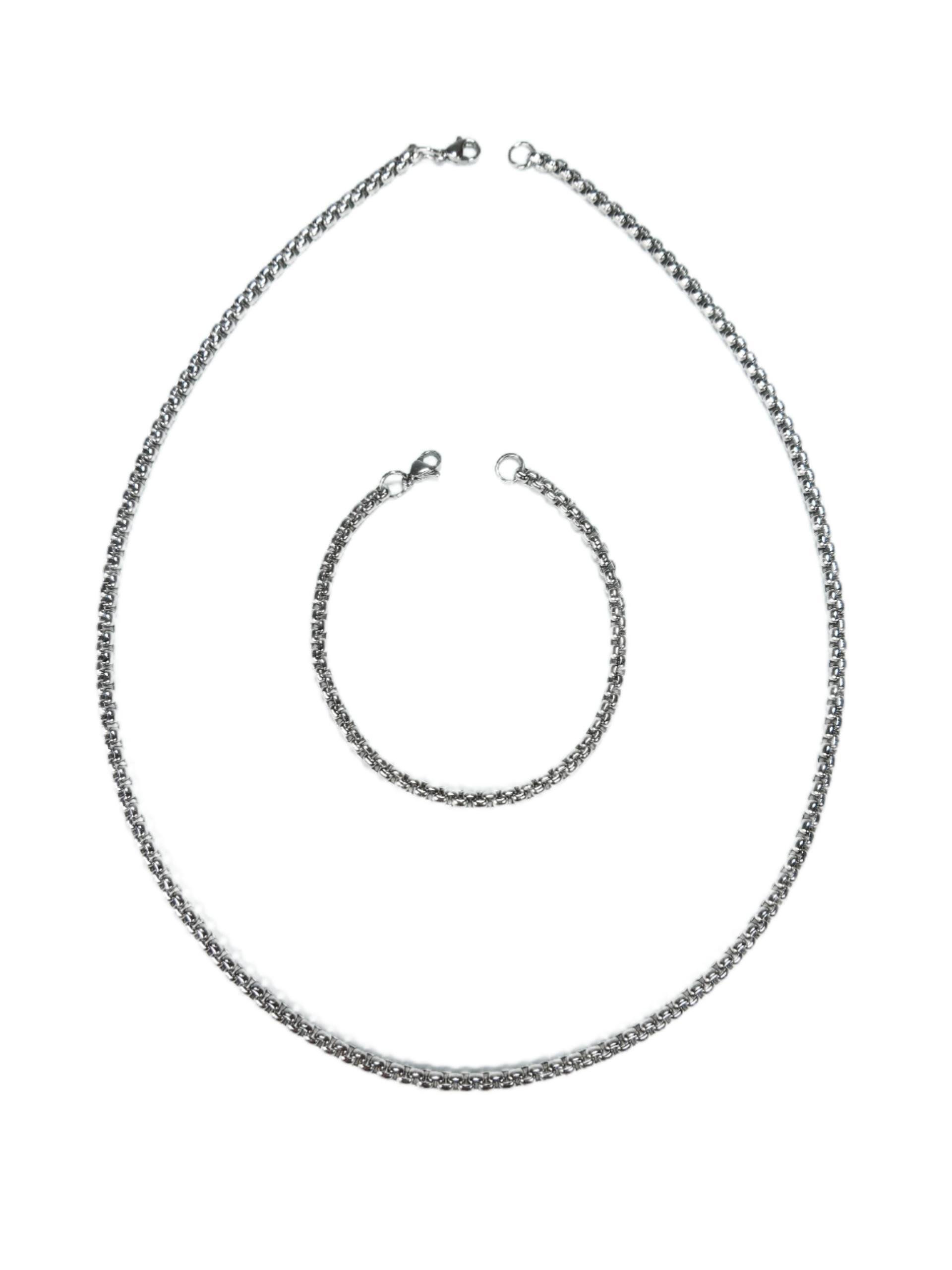 Çelik KolyeJTAW23ÇKB1074 ÇELİK KOLYE ve BİLEKLİK KOMBİN ZEUS MODEL PASLANMAZ RENK ATMAZ GARANTİLİJanti