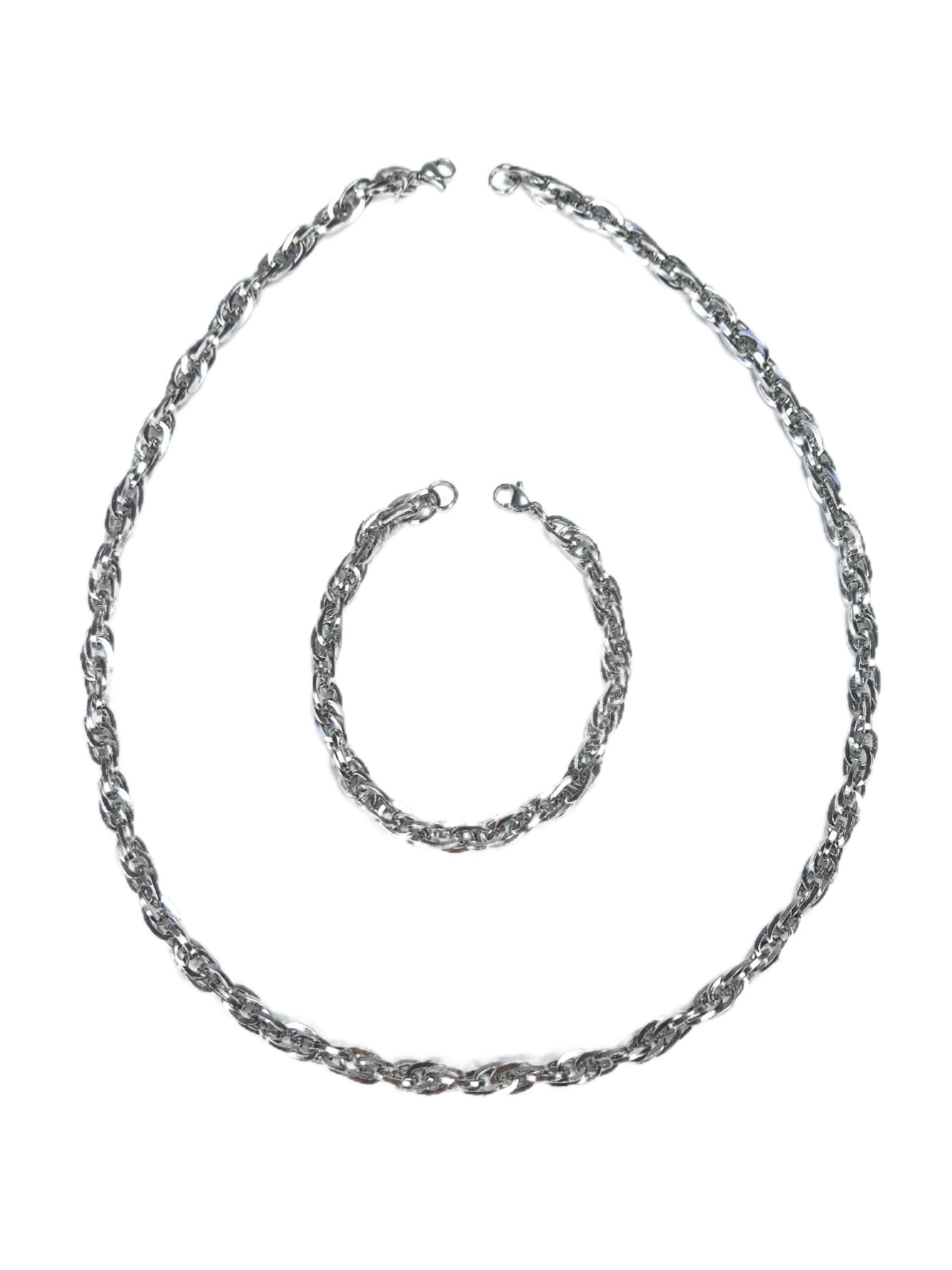 Çelik KolyeJTAW23ÇKB1079 ÇELİK KOLYE ve BİLEKLİK KOMBİNİ ÇİFT ZİNCİR GEÇMELİ HADES MODEL PASLANMAZ RENK ATMAZ GARANTİLİJanti