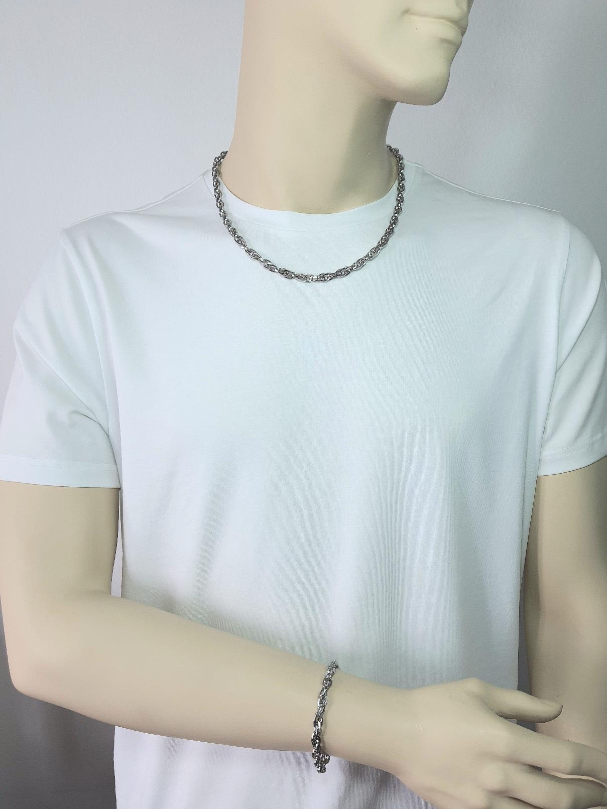 Çelik KolyeJTAW23ÇKB1079 ÇELİK KOLYE ve BİLEKLİK KOMBİNİ ÇİFT ZİNCİR GEÇMELİ HADES MODEL PASLANMAZ RENK ATMAZ GARANTİLİJanti