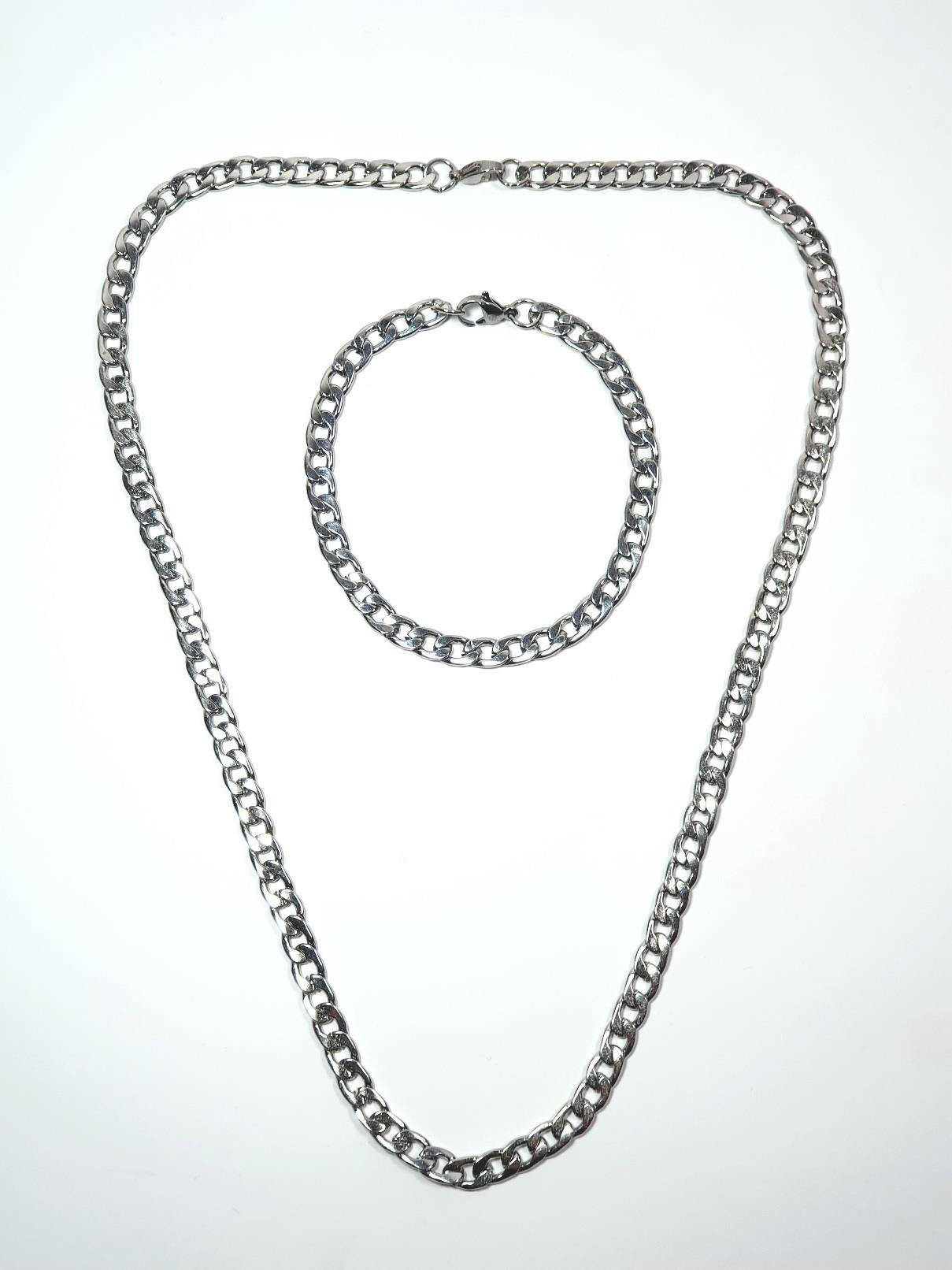 Çelik KolyeJTAW24ÇKB1401 JANTİ ERKEK KOLYE BİLEKLİK KOMBİN PASLANMAZ ÇELİK 316L GURMET ZİNCİR TASARIM GARANTİLİJanti