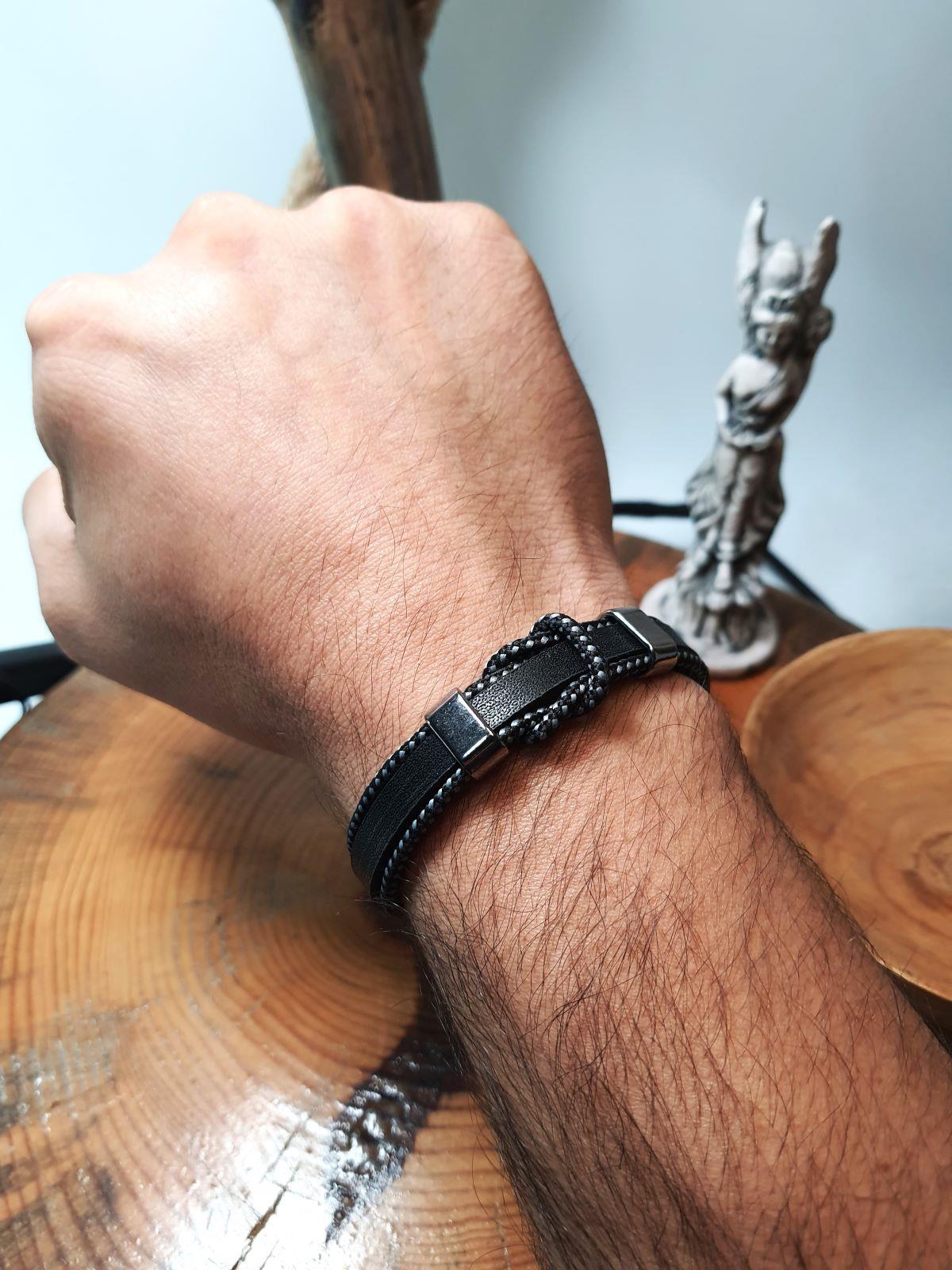 BileklikJTAW24DOB1336 JANTİ DERİ BİLEKLİK MIKNATIS KAPAMAJanti