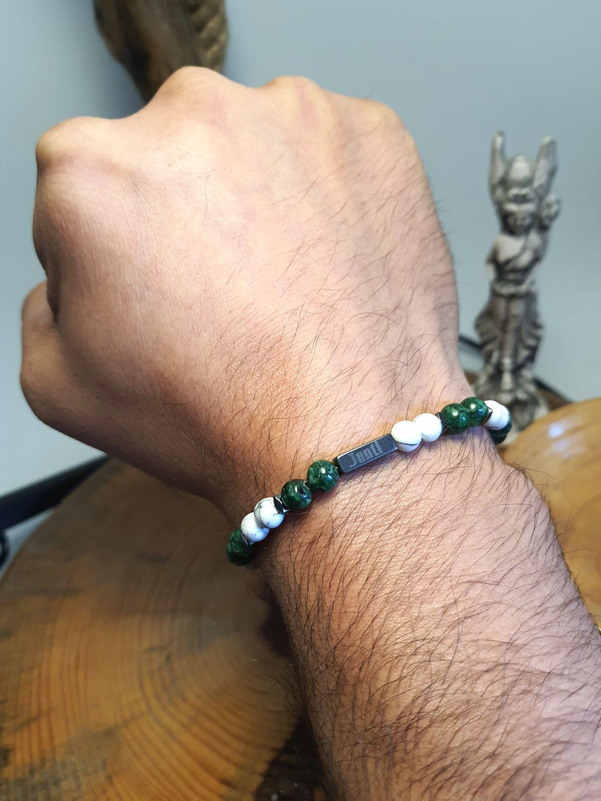 BileklikJTAW24DOB1344 JANTİ BİLEKLİK HAVLİT CEYT ve HEMATİT 6 MMJanti