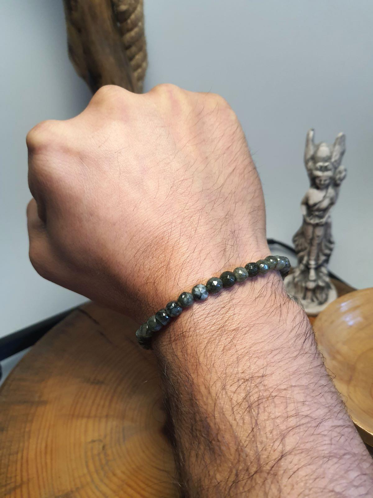 BileklikJTAW24DOB1345 JANTİ BİLEKLİK FASET KESİM CEYT DOĞALTAŞ 6 MMJanti