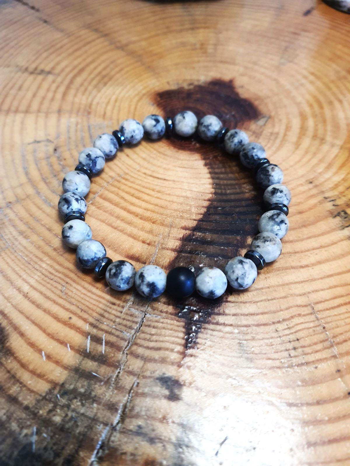 BileklikJTAW24DOB1346 JANTİ BİLEKLİK CEYT ONYX HEMATİT DOĞALTAŞ 8 MMJanti