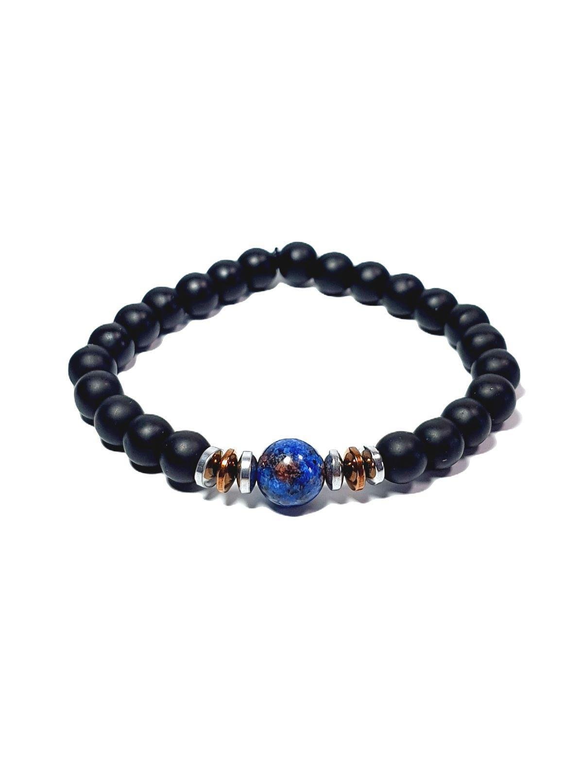 BileklikJTAW24DOB1354 JANTİ BİLEKLİK ORİJİNAL CEYT HEMATİT ONYX DOĞALTAŞ 10 MM ve 8 MMJanti