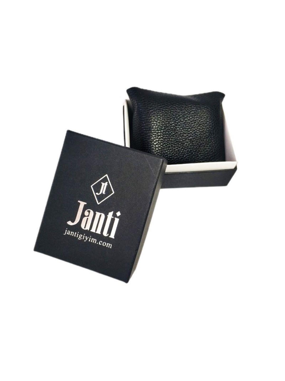 BileklikJTAW24DOB1374 JANTİ ERKEK BİLEKLİK PASLANMAZ ÇELİK 316L GÜMÜŞ GRİ KUTULU GARANTİLİJanti