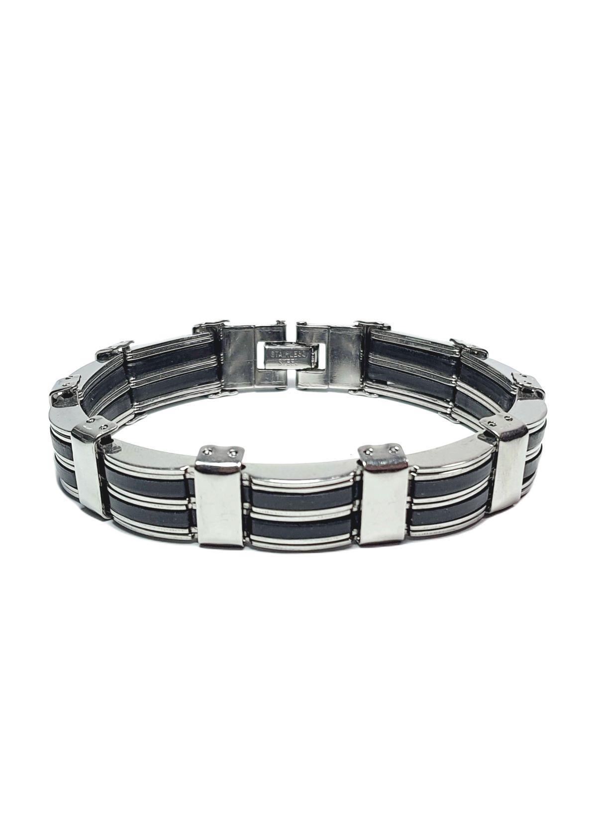 BileklikJTAW24DOB1374 JANTİ ERKEK BİLEKLİK PASLANMAZ ÇELİK 316L GÜMÜŞ GRİ KUTULU GARANTİLİJanti