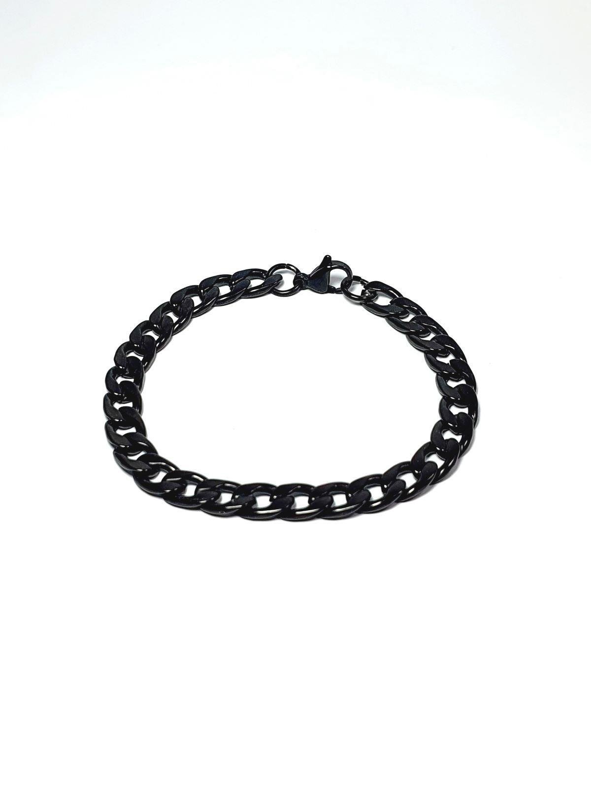 BileklikJTAW24DOB1375 JANTİ ERKEK BİLEKLİK PASLANMAZ ÇELİK 316L SİYAH GURMET DESEN TASARIM KUTULU GARANTİLİJanti