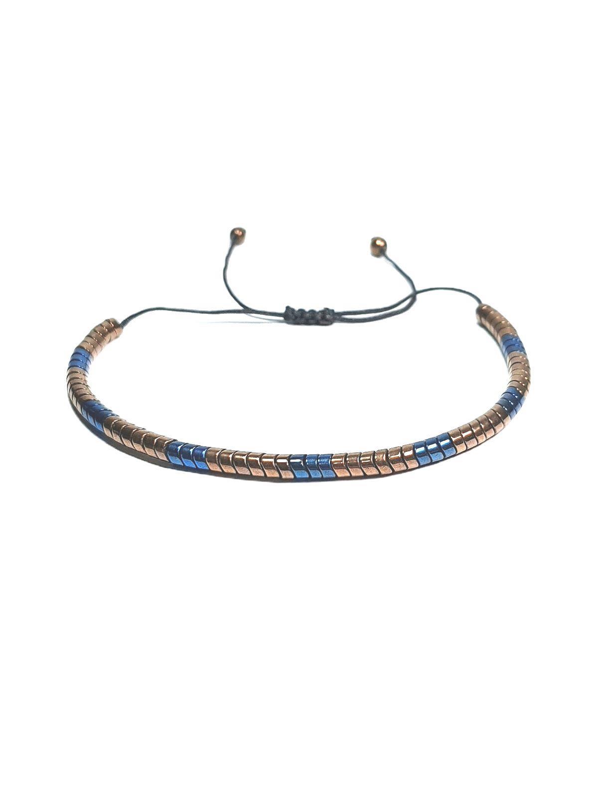 BileklikJTAW24HİB1384 JANTİ ERKEK BİLEKLİK ORİJİNAL HEMATİT DOĞALTAŞ ÖRME İP ASANSÖRLÜ KAPAMA GARANTİLİJanti