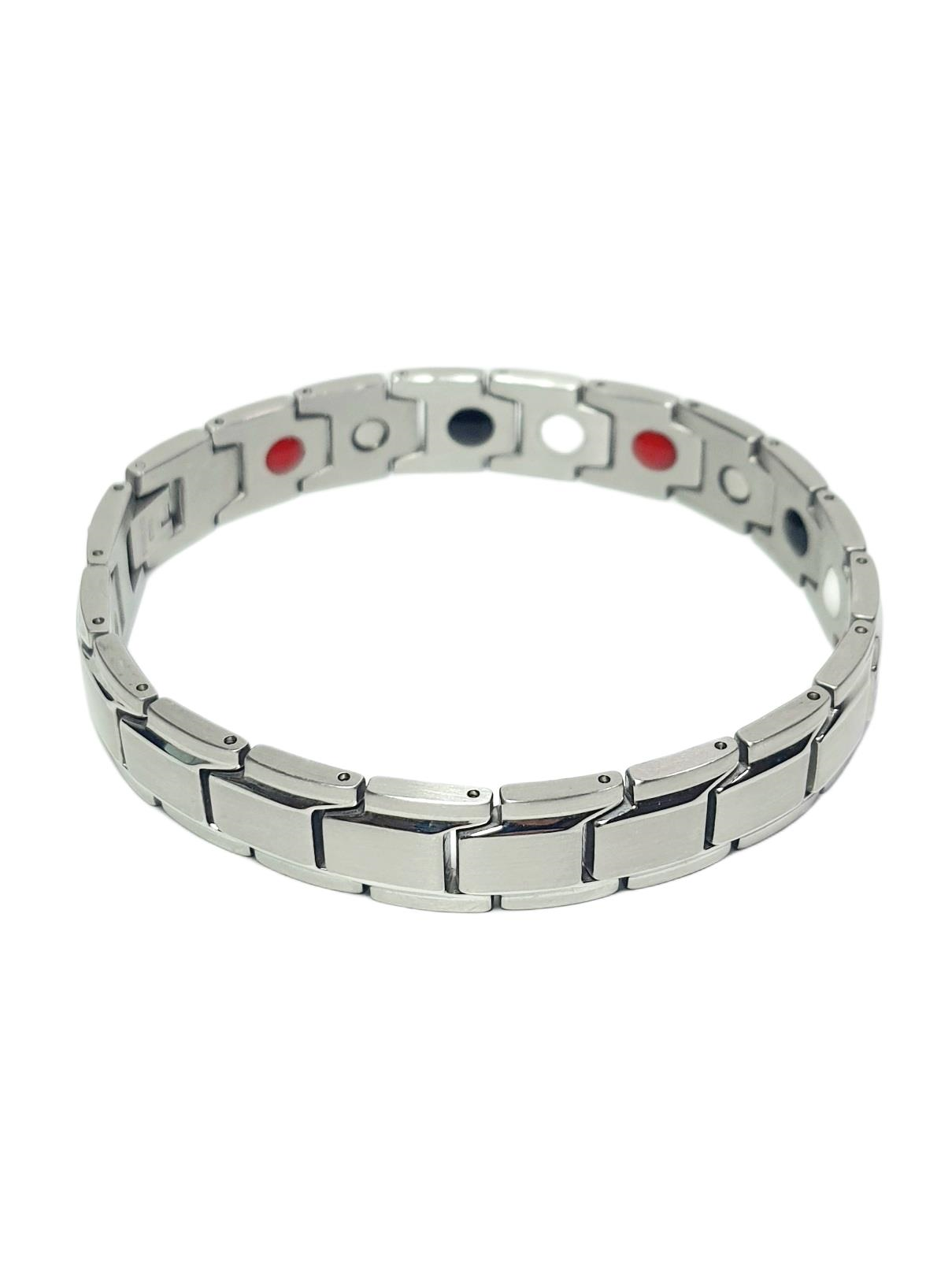 Çelik BileklikJTAW25BLK1581 NEGATİF İYON MANYETİK PASLANMAZ ÇELİK GRİ GARANTİLİ HEDİYE KUTULU JANTİ ÇELİK BİLEKLİKJanti