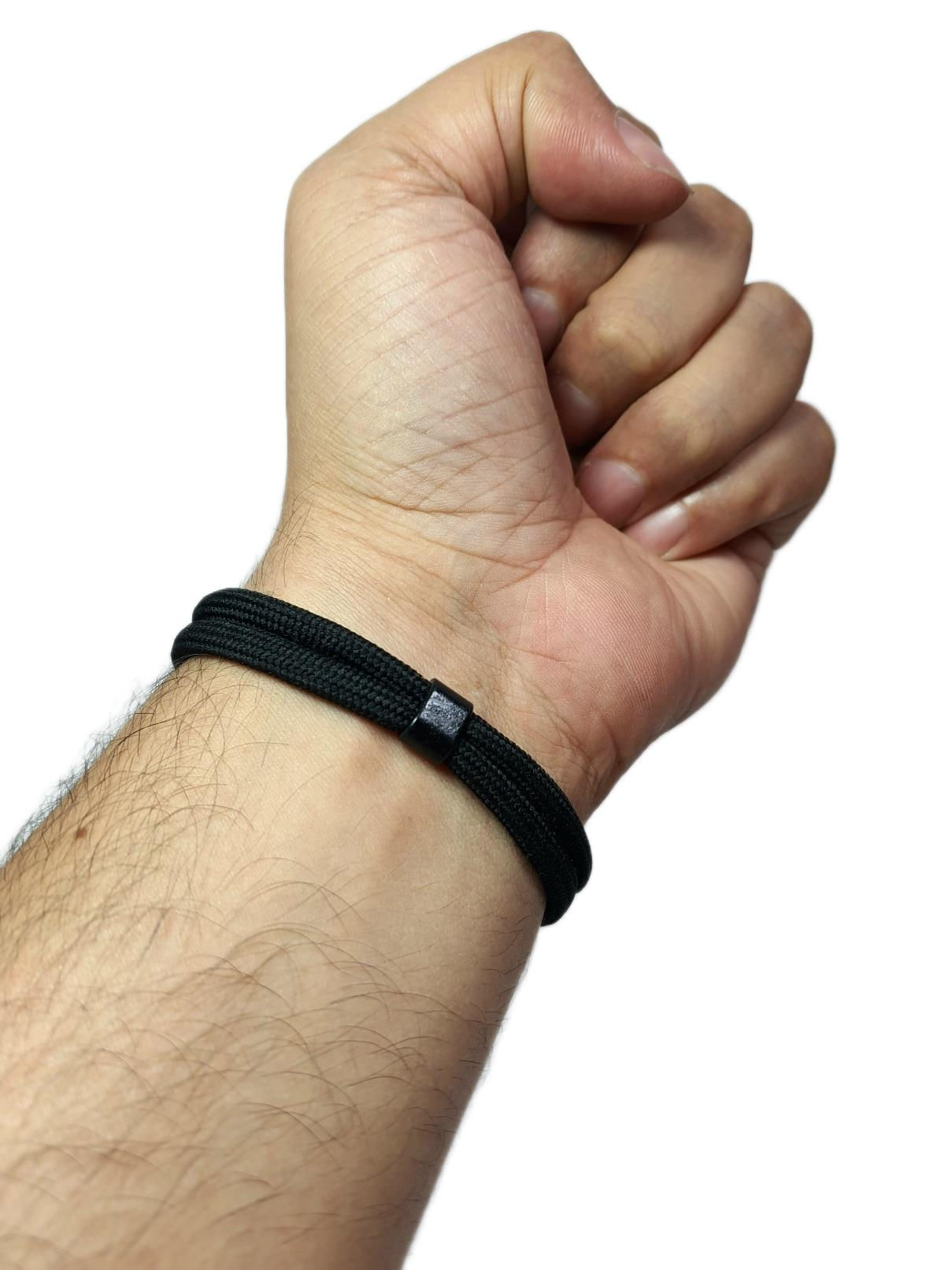 BileklikJTAW25BLK1603 ÇAPAMODEL İPLİ TASARIM SİYAH  JANTİ BİLEKLİKJanti