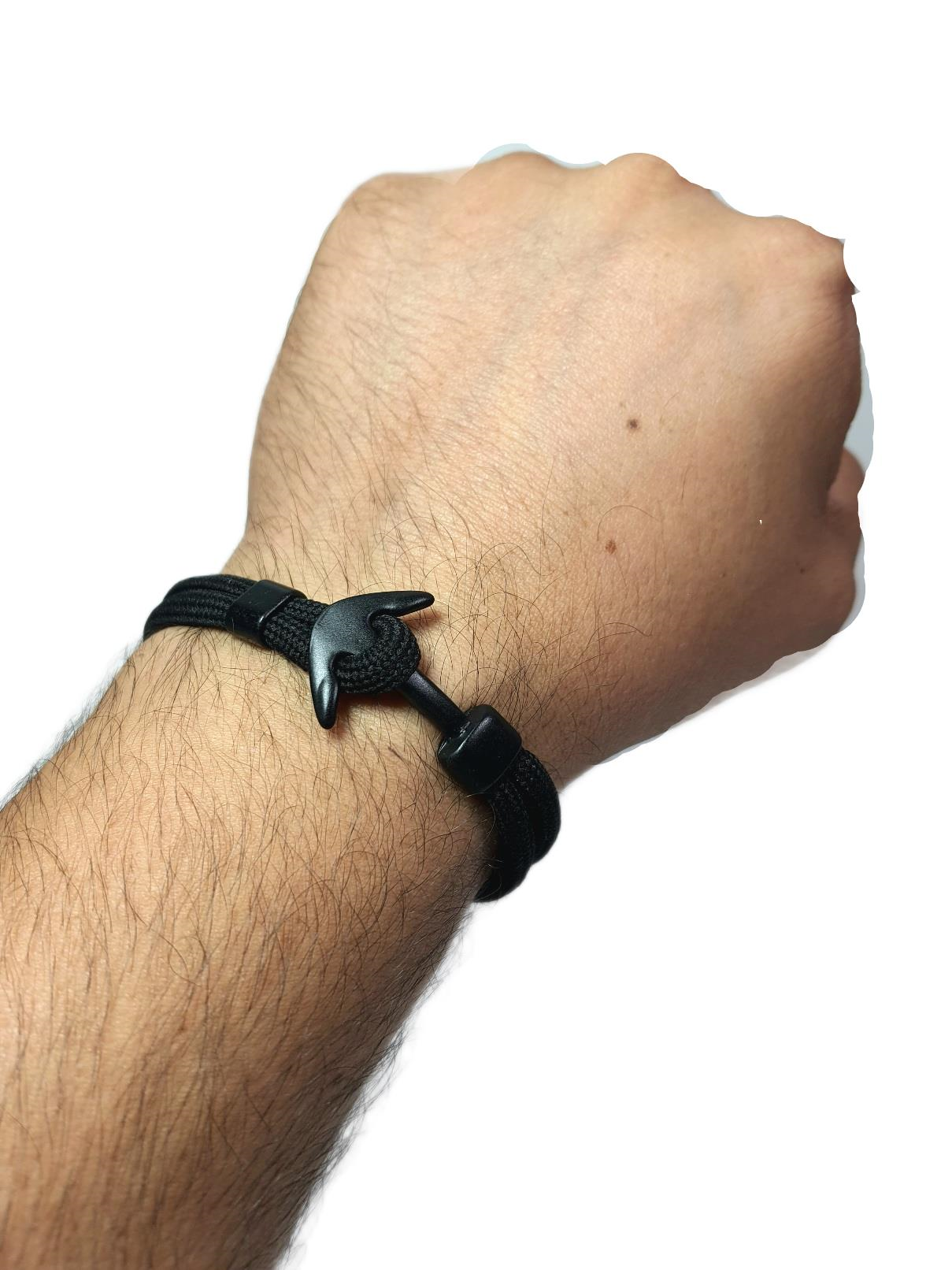 BileklikJTAW25BLK1603 ÇAPAMODEL İPLİ TASARIM SİYAH  JANTİ BİLEKLİKJanti