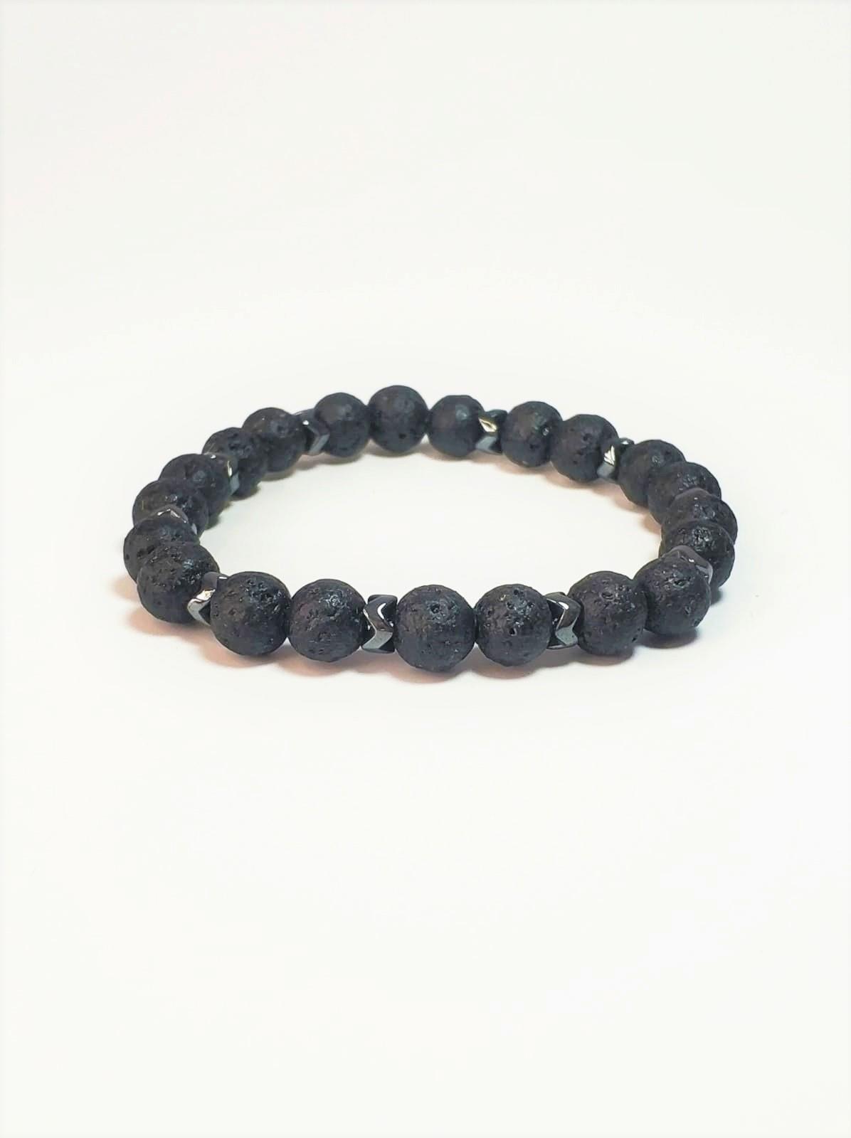 BileklikJTBB22016 Janti Bileklik Lav ve Hematit Doğaltaş GarantiliJanti