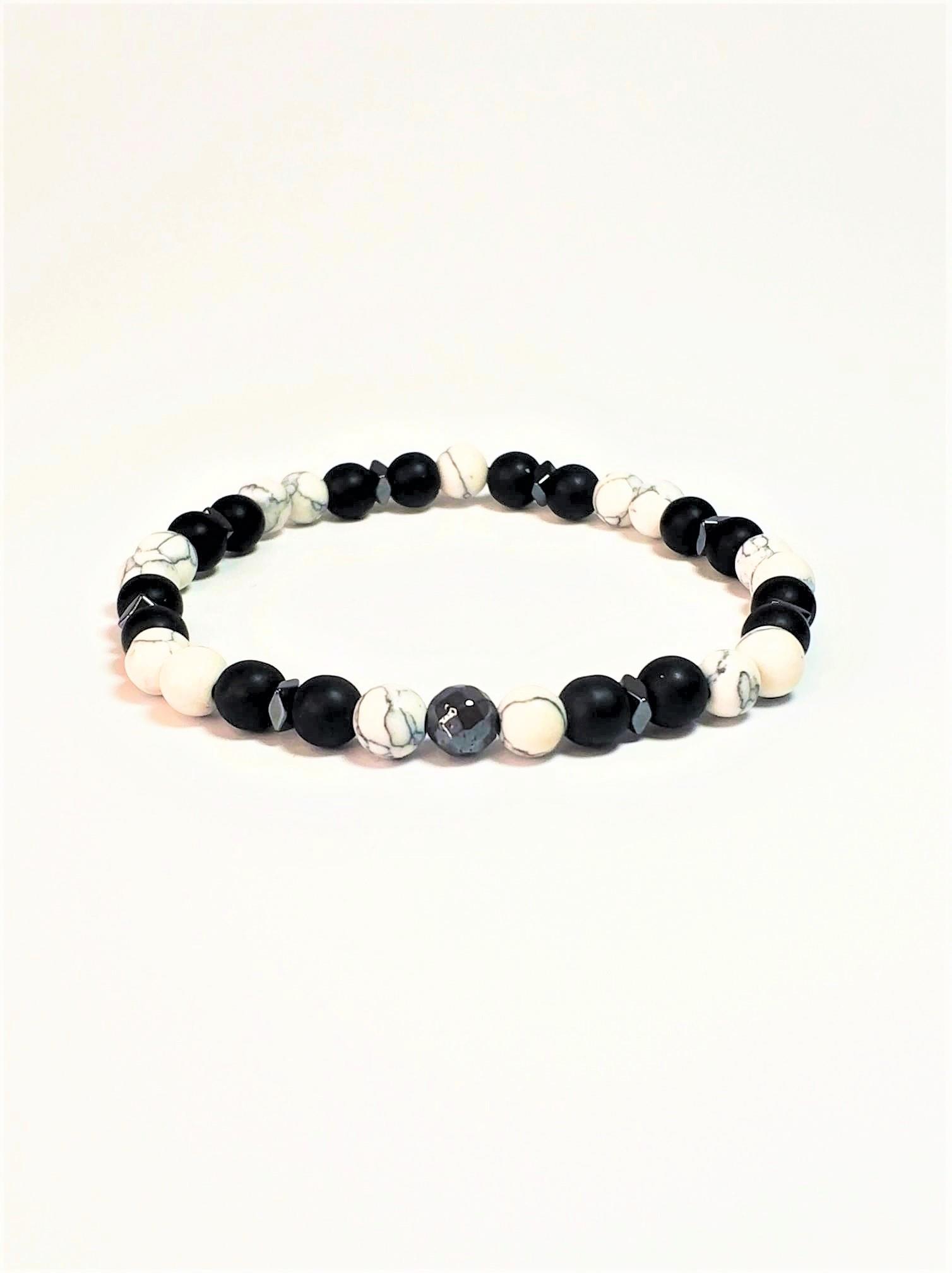 BileklikJTBB22017 Janti Bileklik Onyx, Havlit ve Hematit Doğaltaş GarantiliJanti