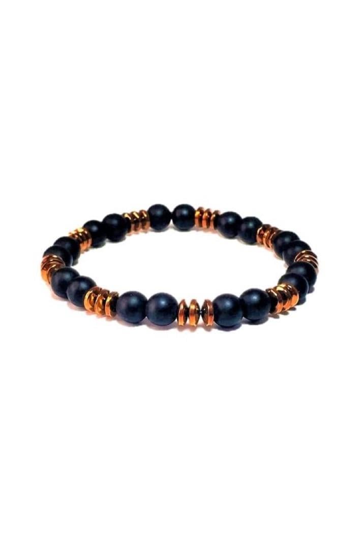 BileklikJTBB22021 Janti Bileklik Onyx ve Hematit Orijinal Doğaltaş GarantiliJanti