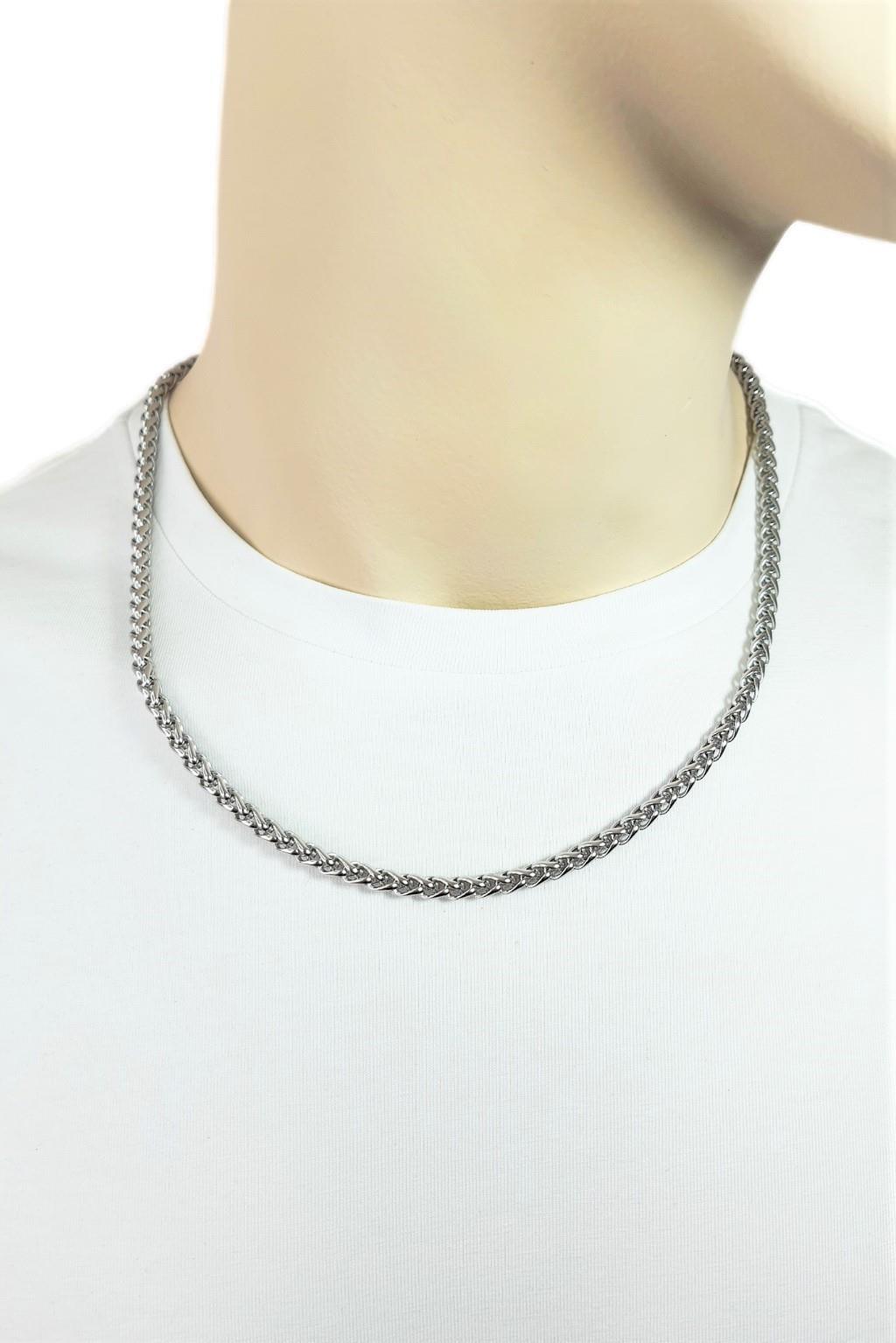 KolyeJANTİ PASLANMAZ ÇELİK KOLYE ÖRGÜ MODE 55cmJanti