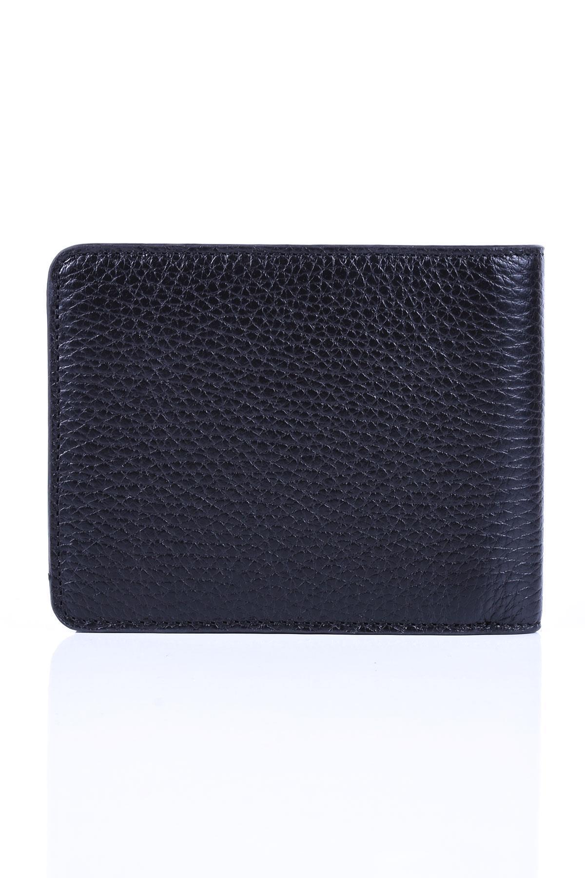 CüzdanJTCZ20201 SİYAH PİSOTLU CÜZDAN YATAY %100 HAKİKİ DERİ SİYAH FLOTER DESENJanti